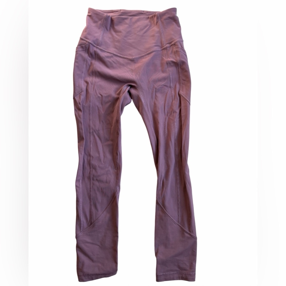 🔥 Rare Mauve Pink- Lululemon All The Right Places Cropped ll 23”